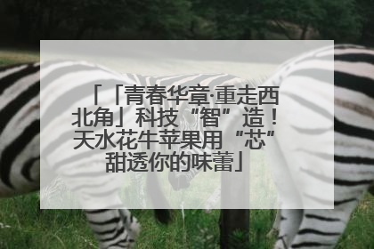 「青春华章·重走西北角」科技“智”造！天水花牛苹果用“芯”甜透你的味蕾