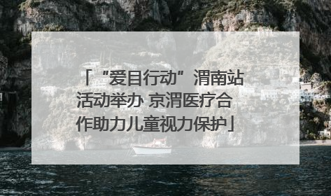 “爱目行动”渭南站活动举办 京渭医疗合作助力儿童视力保护