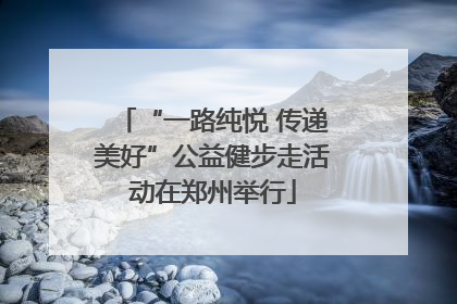 “一路纯悦 传递美好”公益健步走活动在郑州举行