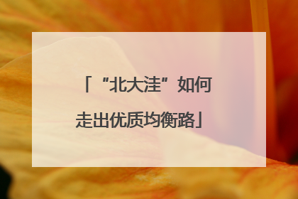 “北大洼”如何走出优质均衡路