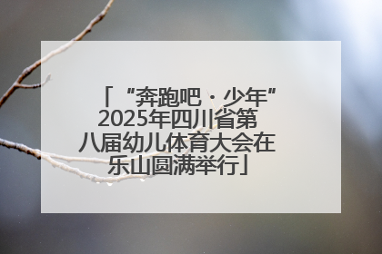 “奔跑吧・少年”2025年四川省第八届幼儿体育大会在乐山圆满举行
