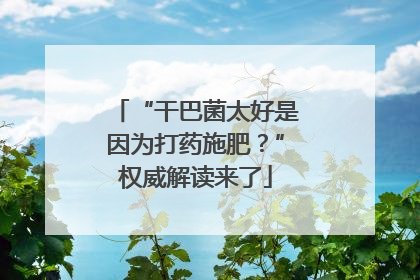 “干巴菌太好是因为打药施肥？”权威解读来了