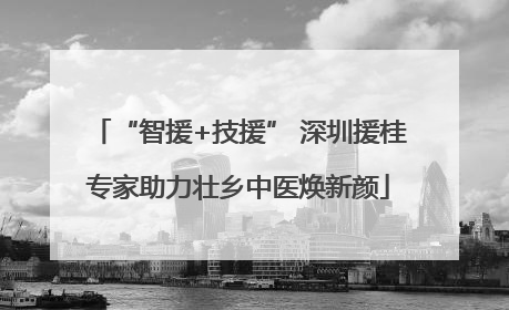“智援+技援” 深圳援桂专家助力壮乡中医焕新颜