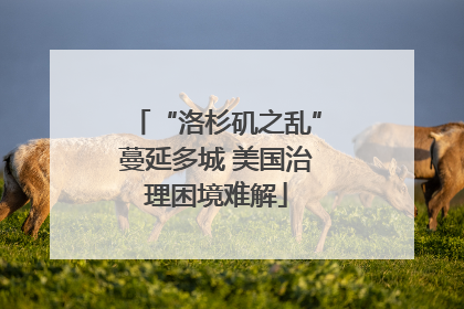 “洛杉矶之乱”蔓延多城 美国治理困境难解