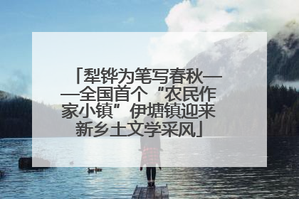 犁铧为笔写春秋——全国首个“农民作家小镇”伊塘镇迎来新乡土文学采风