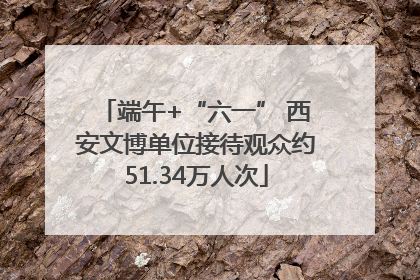 端午+“六一” 西安文博单位接待观众约51.34万人次