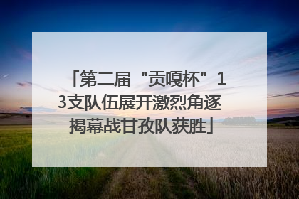 第二届“贡嘎杯”13支队伍展开激烈角逐 揭幕战甘孜队获胜