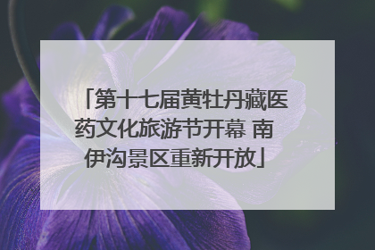 第十七届黄牡丹藏医药文化旅游节开幕 南伊沟景区重新开放