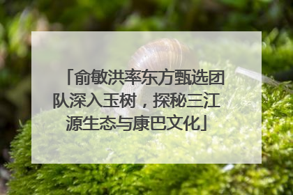 俞敏洪率东方甄选团队深入玉树，探秘三江源生态与康巴文化