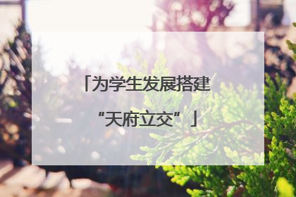 为学生发展搭建“天府立交”