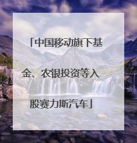 中国移动旗下基金、农银投资等入股赛力斯汽车