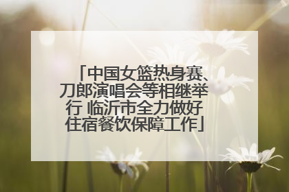 中国女篮热身赛、刀郎演唱会等相继举行 临沂市全力做好住宿餐饮保障工作