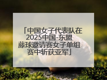 中国女子代表队在2025中国-东盟藤球邀请赛女子单组赛中斩获亚军