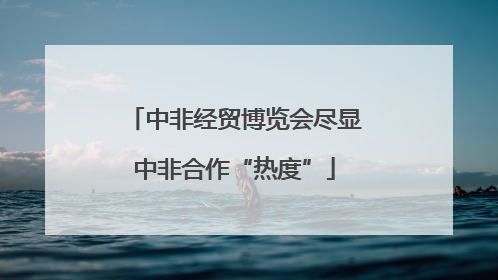 中非经贸博览会尽显中非合作“热度”