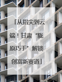 从指尖到云端！甘肃“陇原巧手”解锁创富新赛道