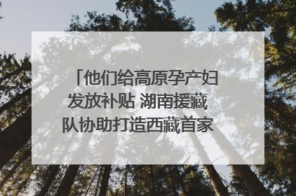 他们给高原孕产妇发放补贴 湖南援藏队协助打造西藏首家高原产儿协同中心