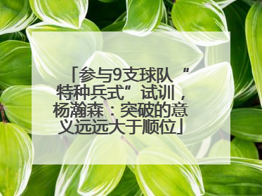 参与9支球队“特种兵式”试训，杨瀚森：突破的意义远远大于顺位