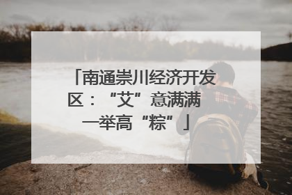 南通崇川经济开发区：“艾”意满满 一举高“粽”