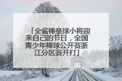 全省棒垒球小将迎来自己的节日，全国青少年棒球公开赛浙江分区赛开打