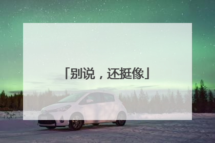 别说，还挺像