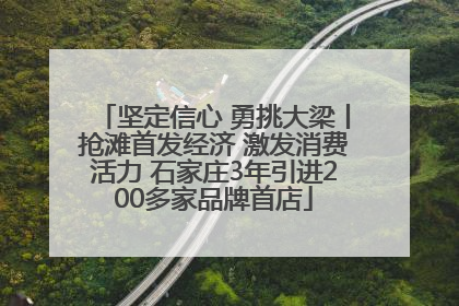 坚定信心 勇挑大梁丨抢滩首发经济 激发消费活力 石家庄3年引进200多家品牌首店