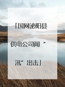 国网泌阳县供电公司闻“汛”出击
