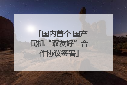 国内首个 国产民机“双友好”合作协议签署