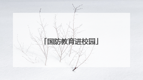 国防教育进校园