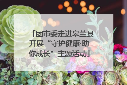团市委走进皋兰县开展“守护健康·助你成长”主题活动