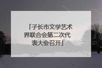 子长市文学艺术界联合会第二次代表大会召开