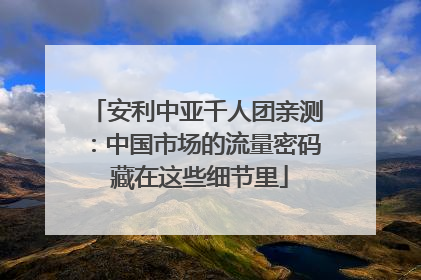 安利中亚千人团亲测：中国市场的流量密码 藏在这些细节里