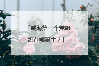 威海第一个党组织在哪诞生？