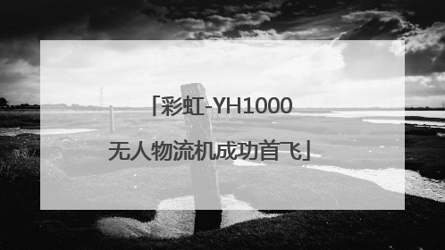 彩虹-YH1000无人物流机成功首飞