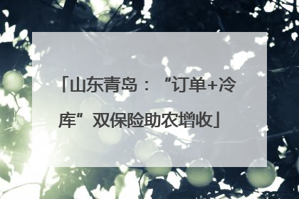 山东青岛：“订单+冷库”双保险助农增收