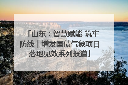 山东：智慧赋能 筑牢防线｜增发国债气象项目落地见效系列报道