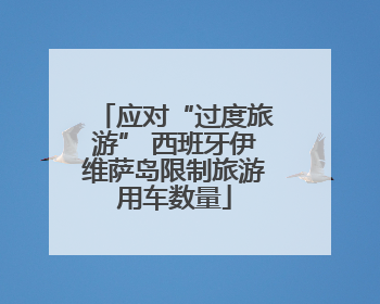 应对“过度旅游” 西班牙伊维萨岛限制旅游用车数量