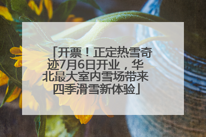 开票！正定热雪奇迹7月6日开业，华北最大室内雪场带来四季滑雪新体验