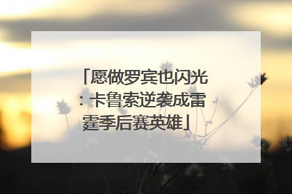 愿做罗宾也闪光：卡鲁索逆袭成雷霆季后赛英雄