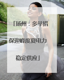 扬州：多举措保迎峰度夏电力稳定供应