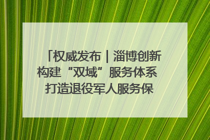 权威发布｜淄博创新构建“双域”服务体系 打造退役军人服务保障“淄博样板”