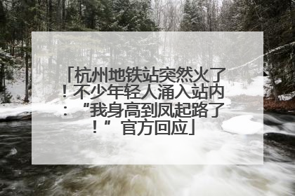 杭州地铁站突然火了！不少年轻人涌入站内：“我身高到凤起路了！”官方回应
