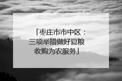 枣庄市市中区：三项举措做好夏粮收购为农服务