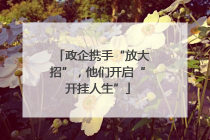 政企携手“放大招”，他们开启“开挂人生”
