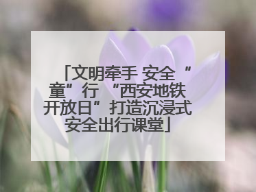 文明牵手 安全“童”行 “西安地铁开放日”打造沉浸式安全出行课堂