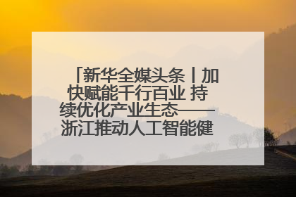 新华全媒头条丨加快赋能千行百业 持续优化产业生态——浙江推动人工智能健康有序发展观察