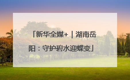 新华全媒+｜湖南岳阳：守护碧水迎蝶变