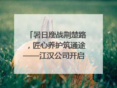 暑日鏖战荆楚路，匠心养护筑通途——江汉公司开启高速公路养护专项工程建设热潮
