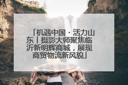 机遇中国・活力山东丨摄影大师聚焦临沂新明辉商城，展现商贸物流新风貌