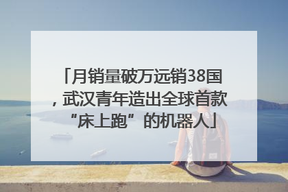 月销量破万远销38国，武汉青年造出全球首款“床上跑”的机器人