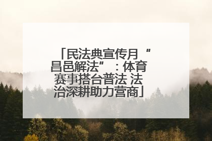 民法典宣传月“昌邑解法”：体育赛事搭台普法 法治深耕助力营商